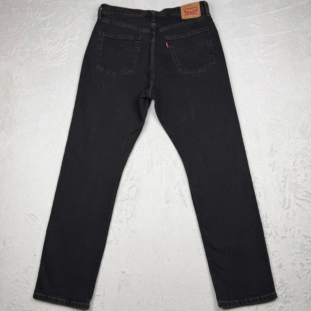 Levi's 501 Original Studded Jeans Black Y2K Alt Punk Grunge Straight Leg W31 L30